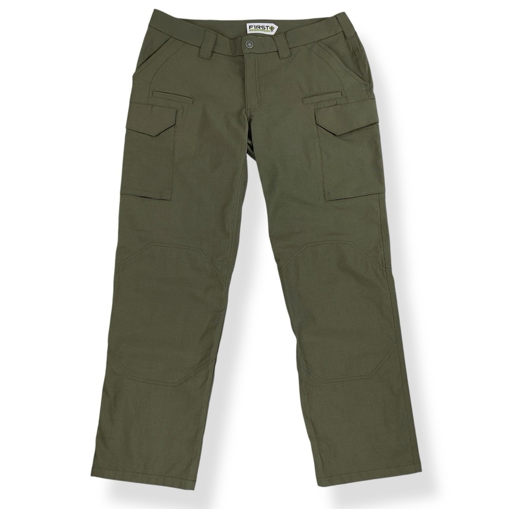 First Tactical Pants Womens 16 (38x30.5) Green Cargo Ripstop Utility Workwear